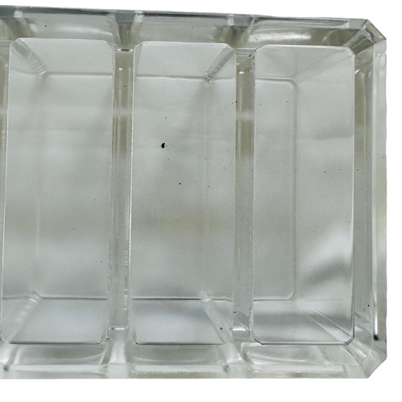 Clear acrylic 8 compartment Cosmetic & Brush Organizer. NWT - Picture 5 of 5